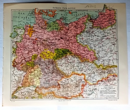 15203 mappa germania carta - germania, (carta