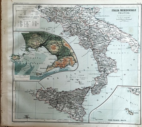 1895 mappa italia meridionale - 1895,
