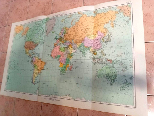 Planisfero 1940 mappa politica - 1940,