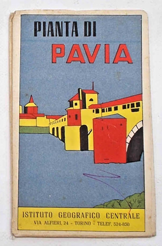 Pianta pavia 1960 mappa - pianta, pavia.
