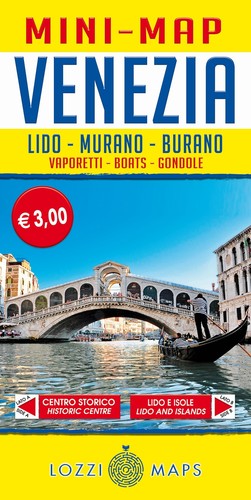 Venezia mini map guida - map., e