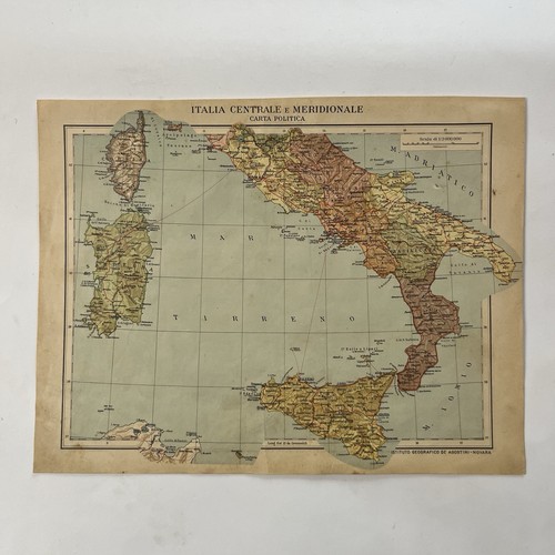 Mappa antica italia centrale - italia,